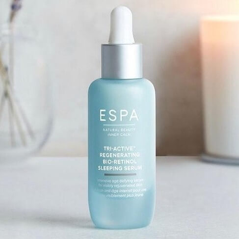 Image of Tri-Active™ Regenerating Bio-Retinol Sleeping Serum made in the UK by ESPA. Buying this product supports a UK business, jobs and the local community