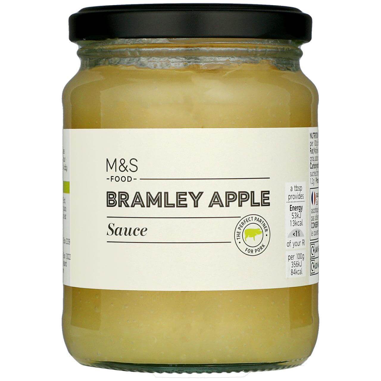 Image of M&S Bramley Apple Sauce made in the UK by Marks & Spencer Food. Buying this product supports a UK business, jobs and the local community