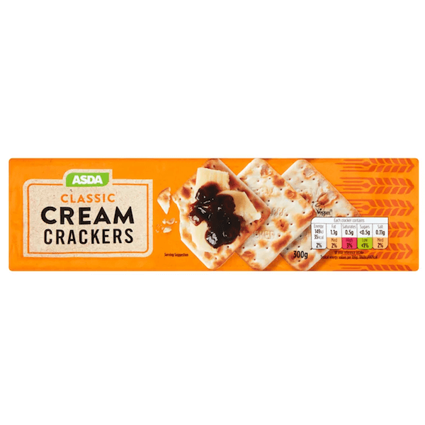 Image of Cream Crackers made in the UK by Asda. Buying this product supports a UK business, jobs and the local community