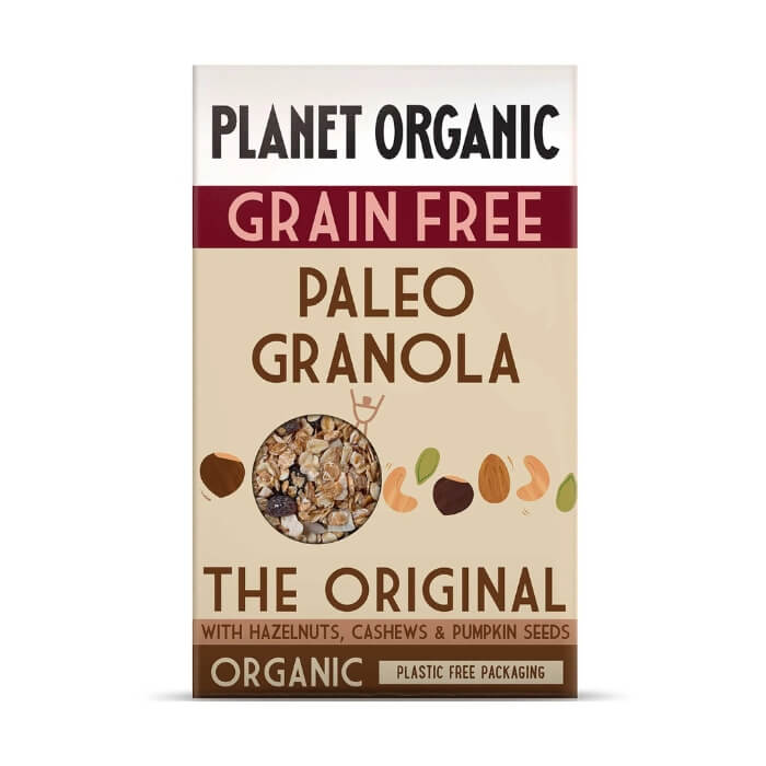 Image of Planet Organic Paleo Granola Original made in the UK by Planet Detox. Buying this product supports a UK business, jobs and the local community