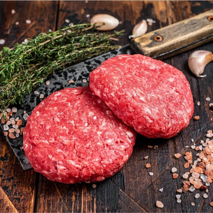 Image of Steak Burgers | 4x120g made in the UK by Findlays of Portobello. Buying this product supports a UK business, jobs and the local community