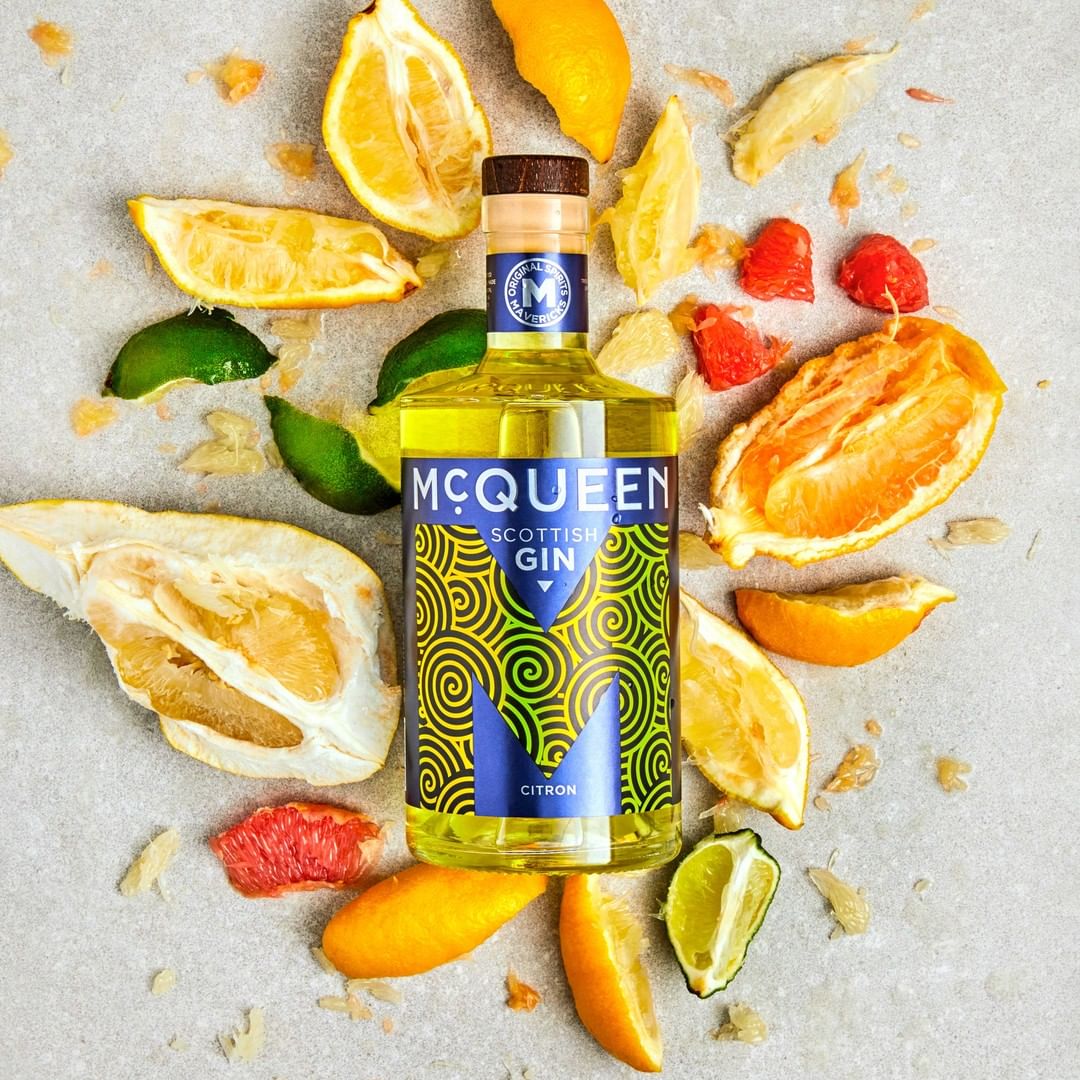 Image of McQueen Citron Gin made in the UK. Buying this product supports a UK business, jobs and the local community