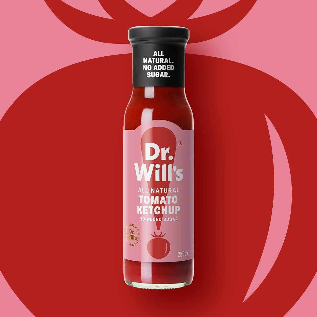 Image of Dr. Will's Tomato Ketchup made in the UK by Dr Will's. Buying this product supports a UK business, jobs and the local community