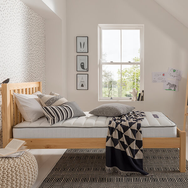 Image of Healthy Growth Traditional Sprung Mattress by Silentnight, designed, produced or made in the UK. Buying this product supports a UK business, jobs and the local community.