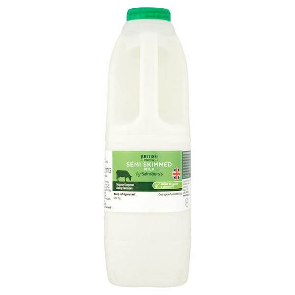 Image of Fresh Semi-Skimmed Milk made in the UK by Sainsbury's. Buying this product supports a UK business, jobs and the local community
