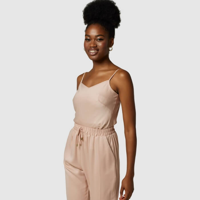 Image of Blush Cami Top by Closet London, designed, produced or made in the UK. Buying this product supports a UK business, jobs and the local community.