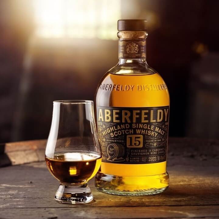 A glimpse of diverse products by Dewar's Aberfeldy Distillery, supporting the UK economy on YouK.
