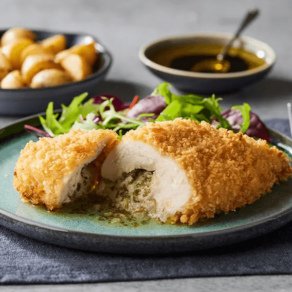 Image of Chicken Kievs made in the UK by Donald Russell. Buying this product supports a UK business, jobs and the local community