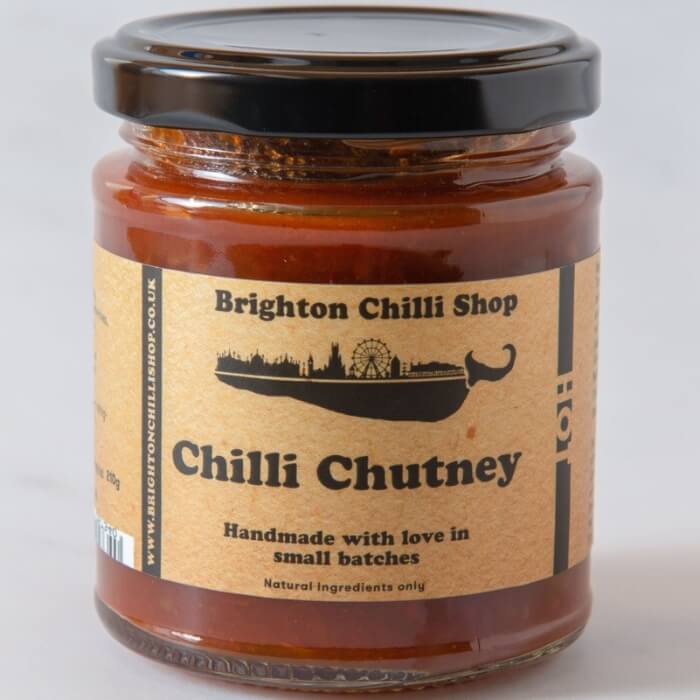Image of Chilli Chutney made in the UK by Brighton Chilli Shop. Buying this product supports a UK business, jobs and the local community