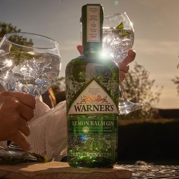 Image of Warner's Lemon Balm Gin made in the UK by Warner's Distillery. Buying this product supports a UK business, jobs and the local community