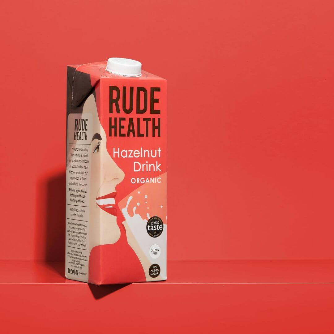 Image of Hazelnut Drink by Rude Health, designed, produced or made in the UK. Buying this product supports a UK business, jobs and the local community.