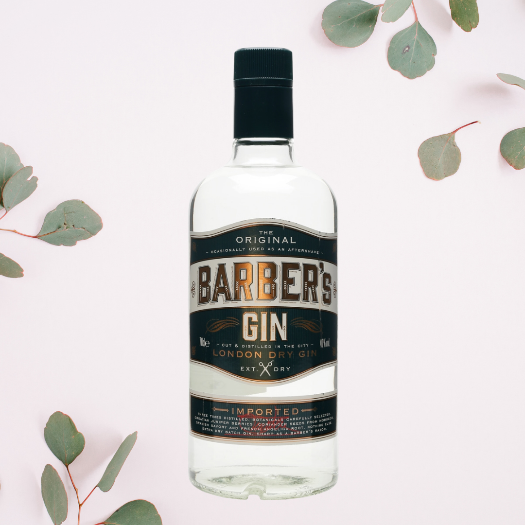 A glimpse of diverse products by Barber's Gin, supporting the UK economy on YouK.