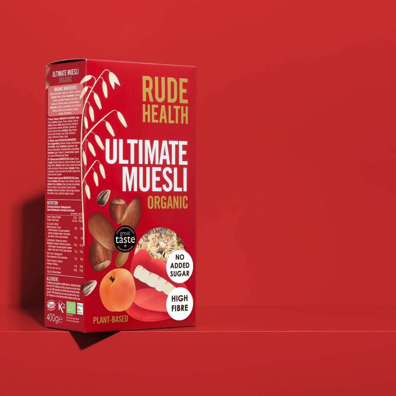 Image of The Ultimate Muesli made in the UK by Rude Health. Buying this product supports a UK business, jobs and the local community