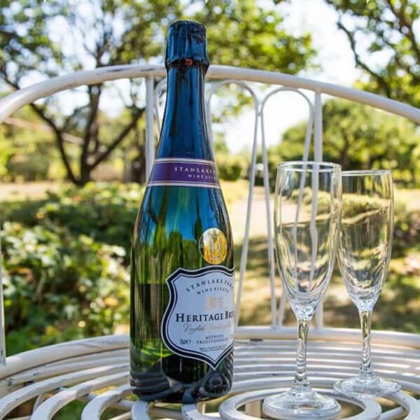 Image of Heritage Brut Sparkling Wine by Stanlake Park, designed, produced or made in the UK. Buying this product supports a UK business, jobs and the local community.