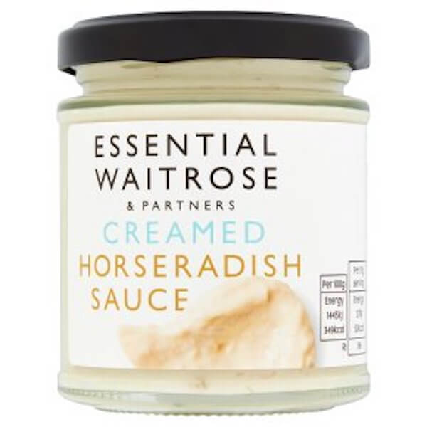 Image of Essential   Creamed Horseradish Sauce made in the UK by Waitrose. Buying this product supports a UK business, jobs and the local community