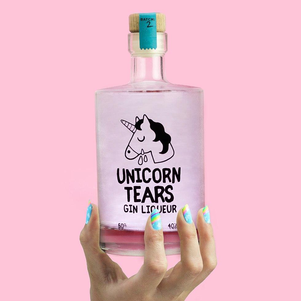 Image of Unicorn Tears Gin Liqueur made in the UK by Mythical Tears Spirits. Buying this product supports a UK business, jobs and the local community