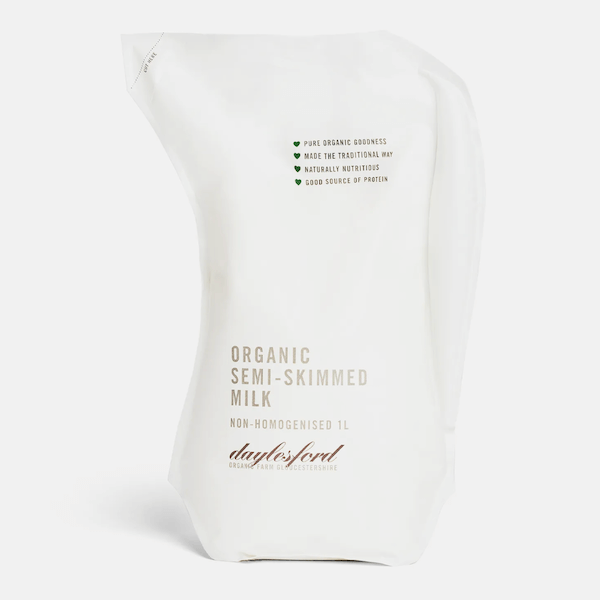 Image of Daylesford Fresh Semi-Skimmed Milk by Daylesford Organic, designed, produced or made in the UK. Buying this product supports a UK business, jobs and the local community.