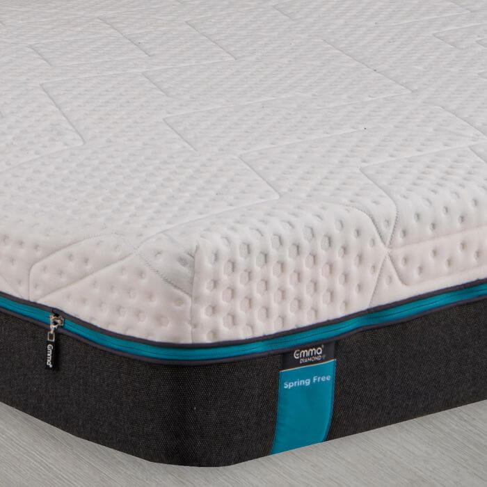 Image of Select Diamond Spring Free Mattress by Emma Mattress, designed, produced or made in the UK. Buying this product supports a UK business, jobs and the local community.