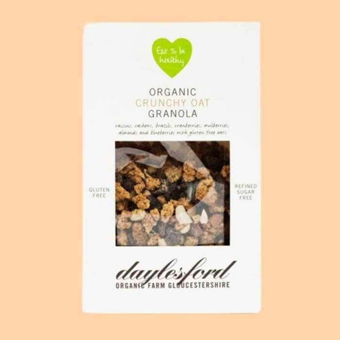 Image of Crunchy Oat Granola made in the UK by Daylesford Organic. Buying this product supports a UK business, jobs and the local community
