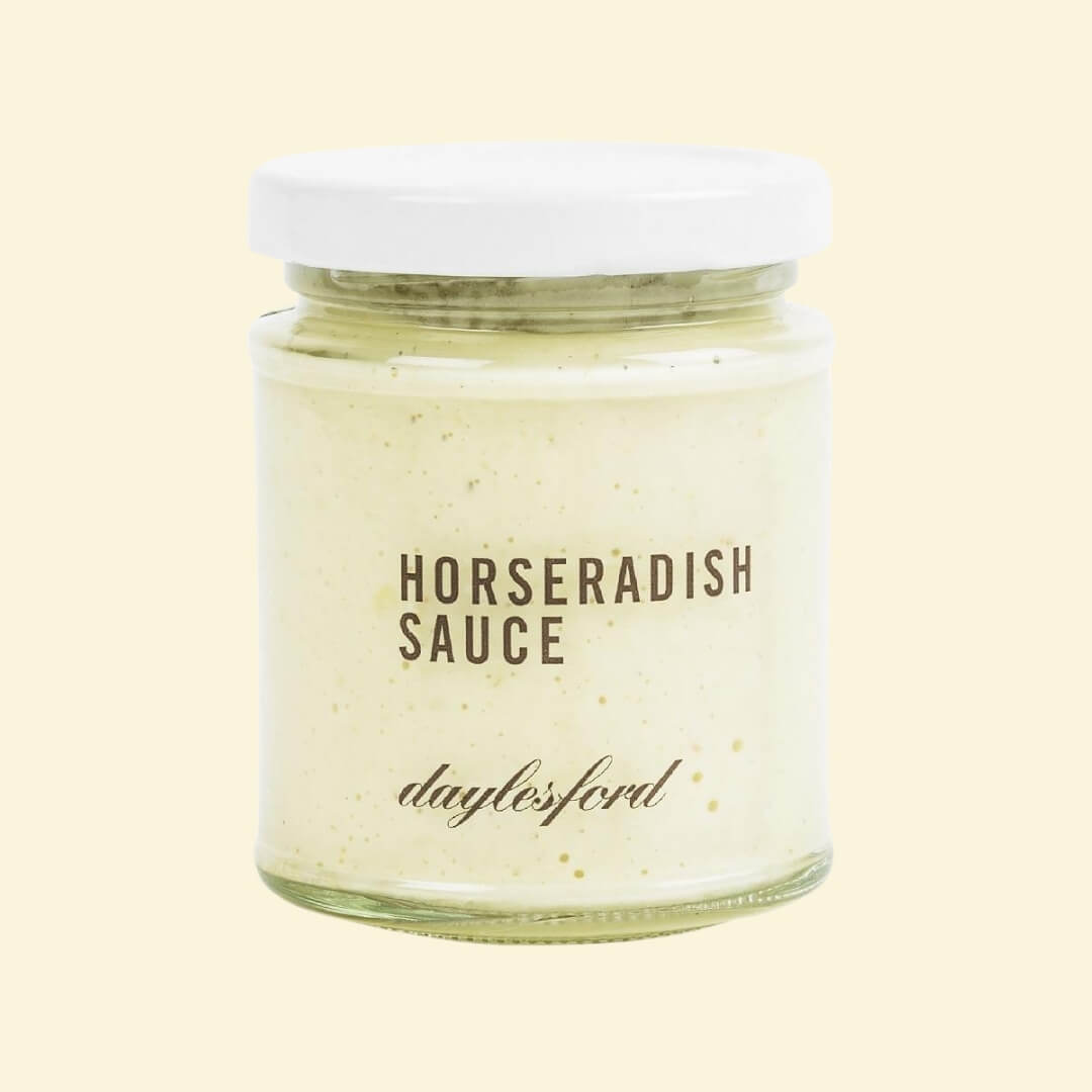 Image of Daylesford Horseradish Sauce by Daylesford Organic, designed, produced or made in the UK. Buying this product supports a UK business, jobs and the local community.