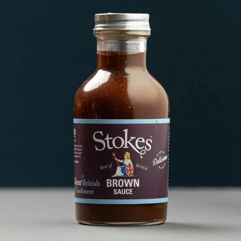 Image of Real Brown Sauce made in the UK by Stokes. Buying this product supports a UK business, jobs and the local community