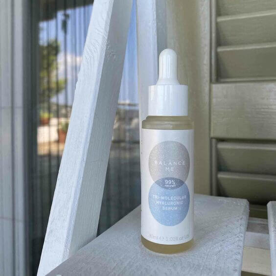 Image of Tri-Molecular Hyaluronic Serum made in the UK by Balance Me. Buying this product supports a UK business, jobs and the local community