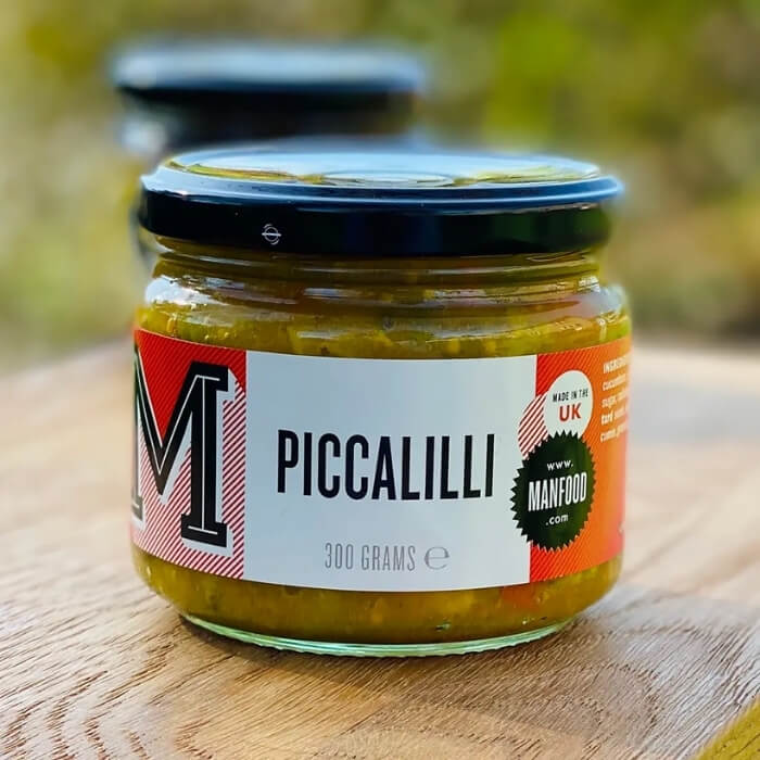 Image of Piccalilli made in the UK by ManFood. Buying this product supports a UK business, jobs and the local community