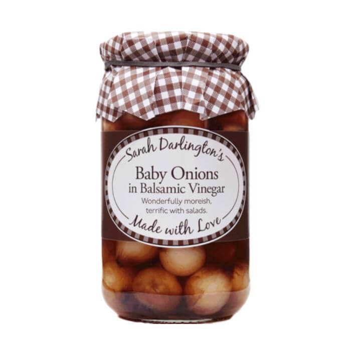 Image of Pickled Baby Onions made in the UK by Mrs Darlington's. Buying this product supports a UK business, jobs and the local community