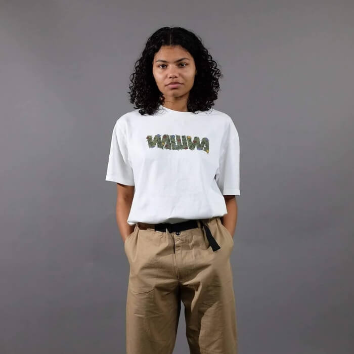 Image of Overgrown Logo T-Shirt by WAWWA, designed, produced or made in the UK. Buying this product supports a UK business, jobs and the local community.