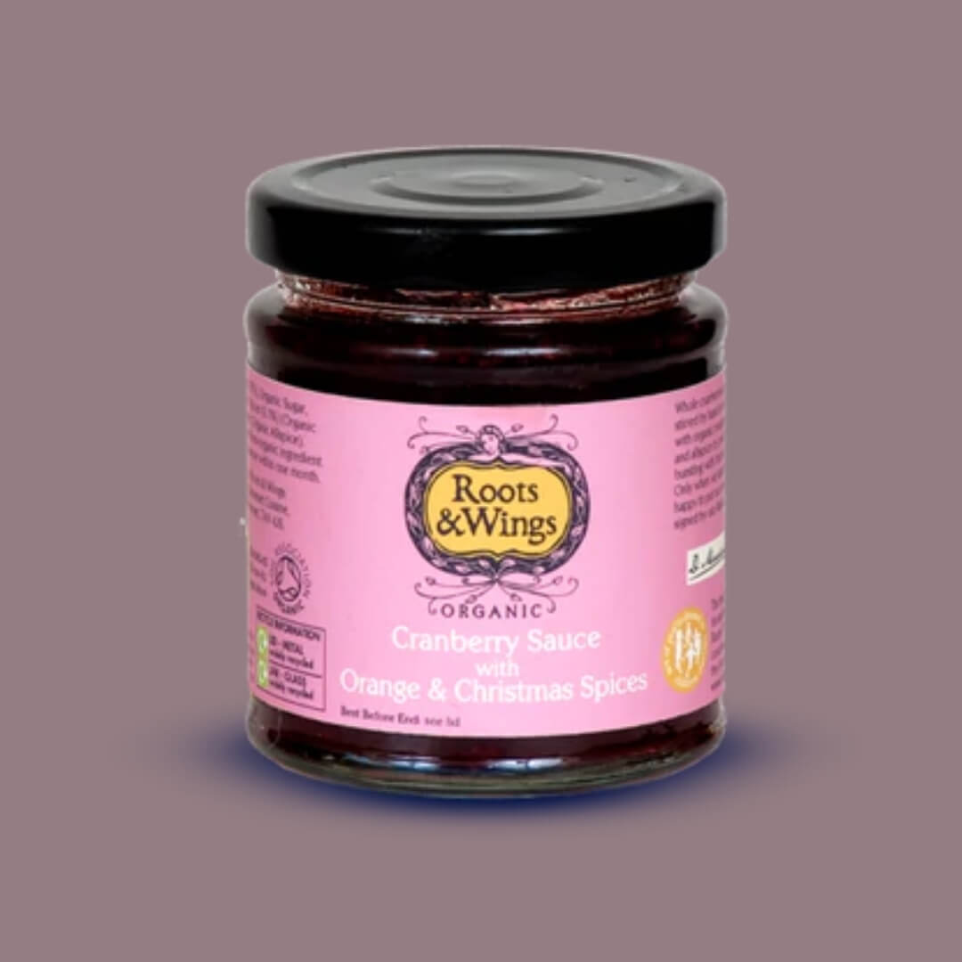 Image of Organic Cranberry Sauce by Roots & Wings, designed, produced or made in the UK. Buying this product supports a UK business, jobs and the local community.