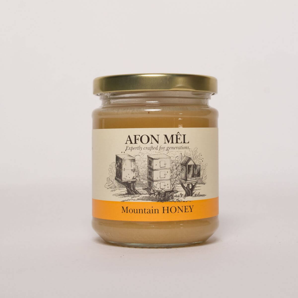 Image of Welsh Mountain Honey made in the UK by Afon Mel. Buying this product supports a UK business, jobs and the local community