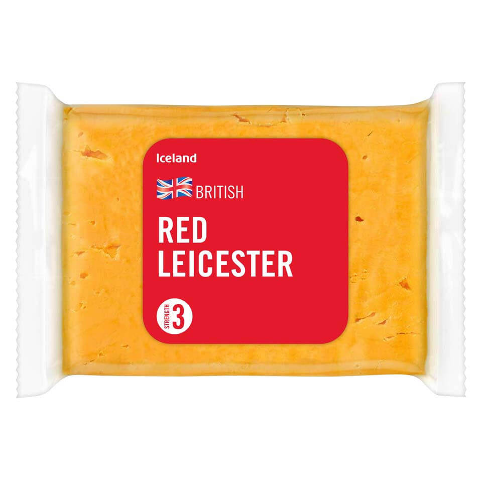 Image of British Red Leicester made in the UK by Iceland. Buying this product supports a UK business, jobs and the local community