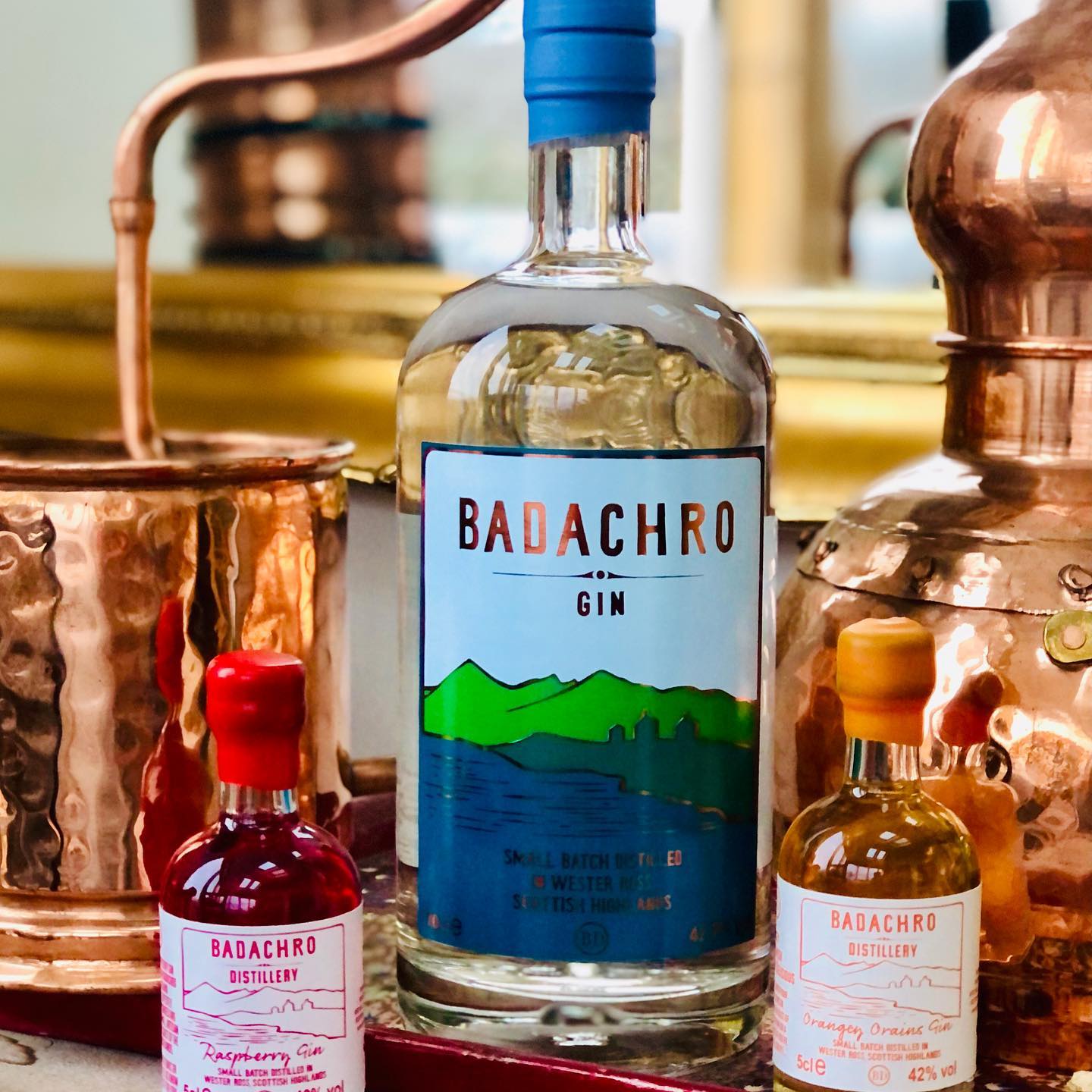 A glimpse of diverse products by Badachro Distillery, supporting the UK economy on YouK.