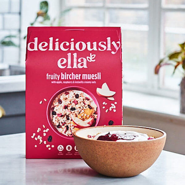 A glimpse of diverse products by Deliciously Ella, supporting the UK economy on YouK.