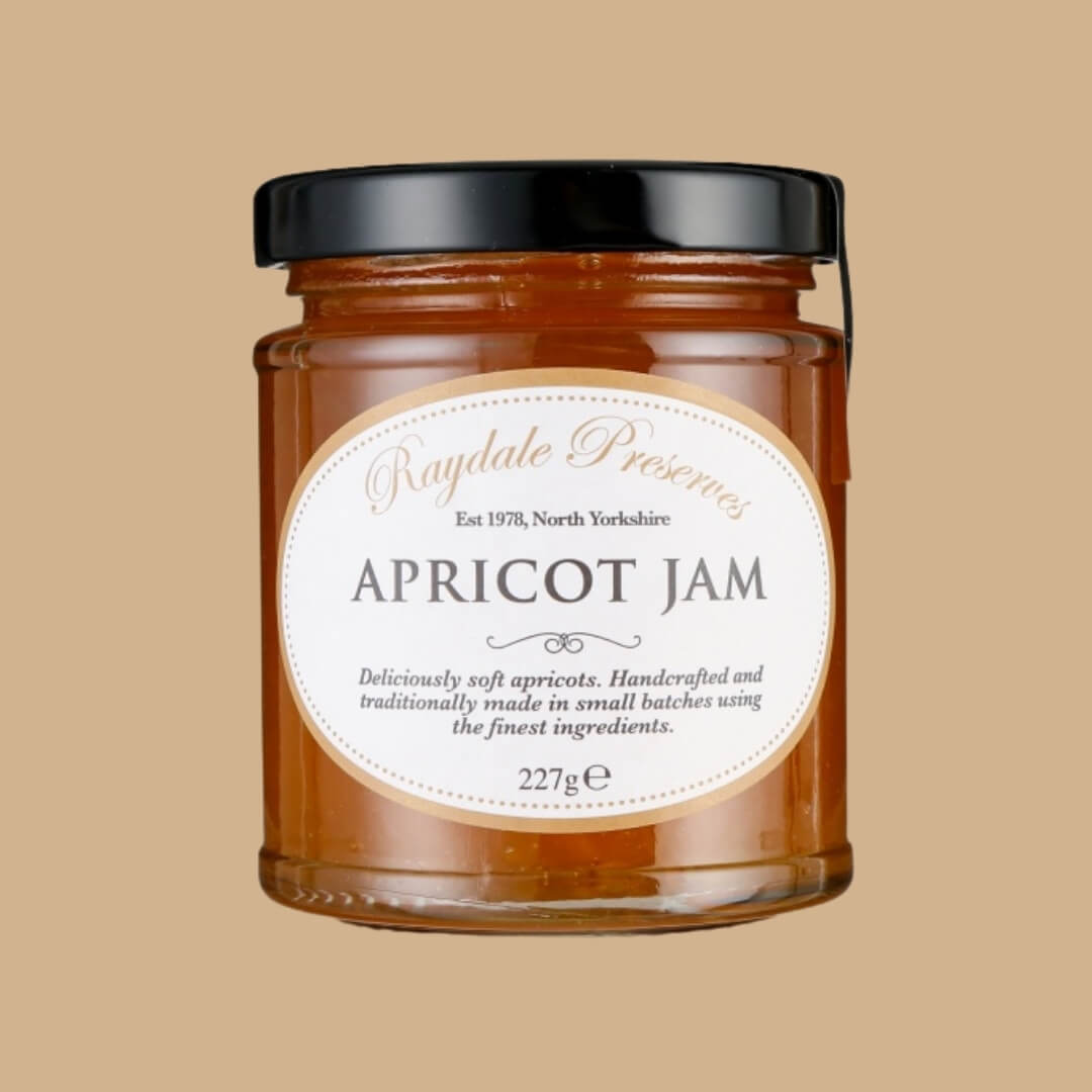 Image of Apricot Jam made in the UK by Raydale Preserves. Buying this product supports a UK business, jobs and the local community