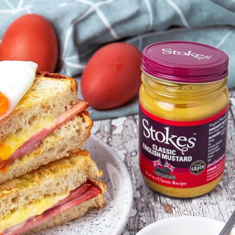Image of Classic English Mustard made in the UK by Stokes. Buying this product supports a UK business, jobs and the local community