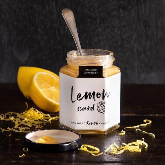 Image of Lemon Curd made in the UK by Hawkshead Relish Company. Buying this product supports a UK business, jobs and the local community