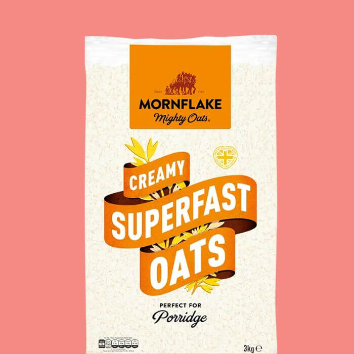 Image of Creamy Superfast Oats | 4x3kg made in the UK by Mornflake. Buying this product supports a UK business, jobs and the local community