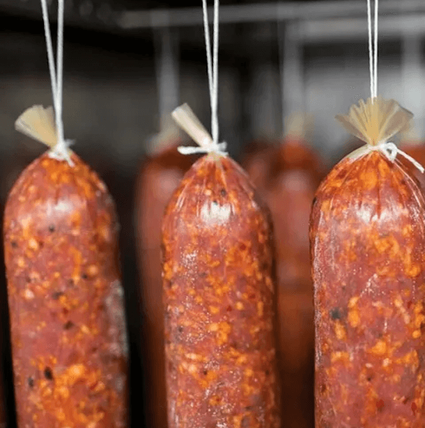 Image of Nduja made in the UK by Cwm Farm. Buying this product supports a UK business, jobs and the local community