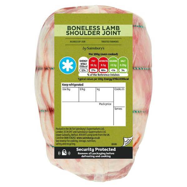 Image of Lamb Shoulder by Sainsbury's, designed, produced or made in the UK. Buying this product supports a UK business, jobs and the local community.