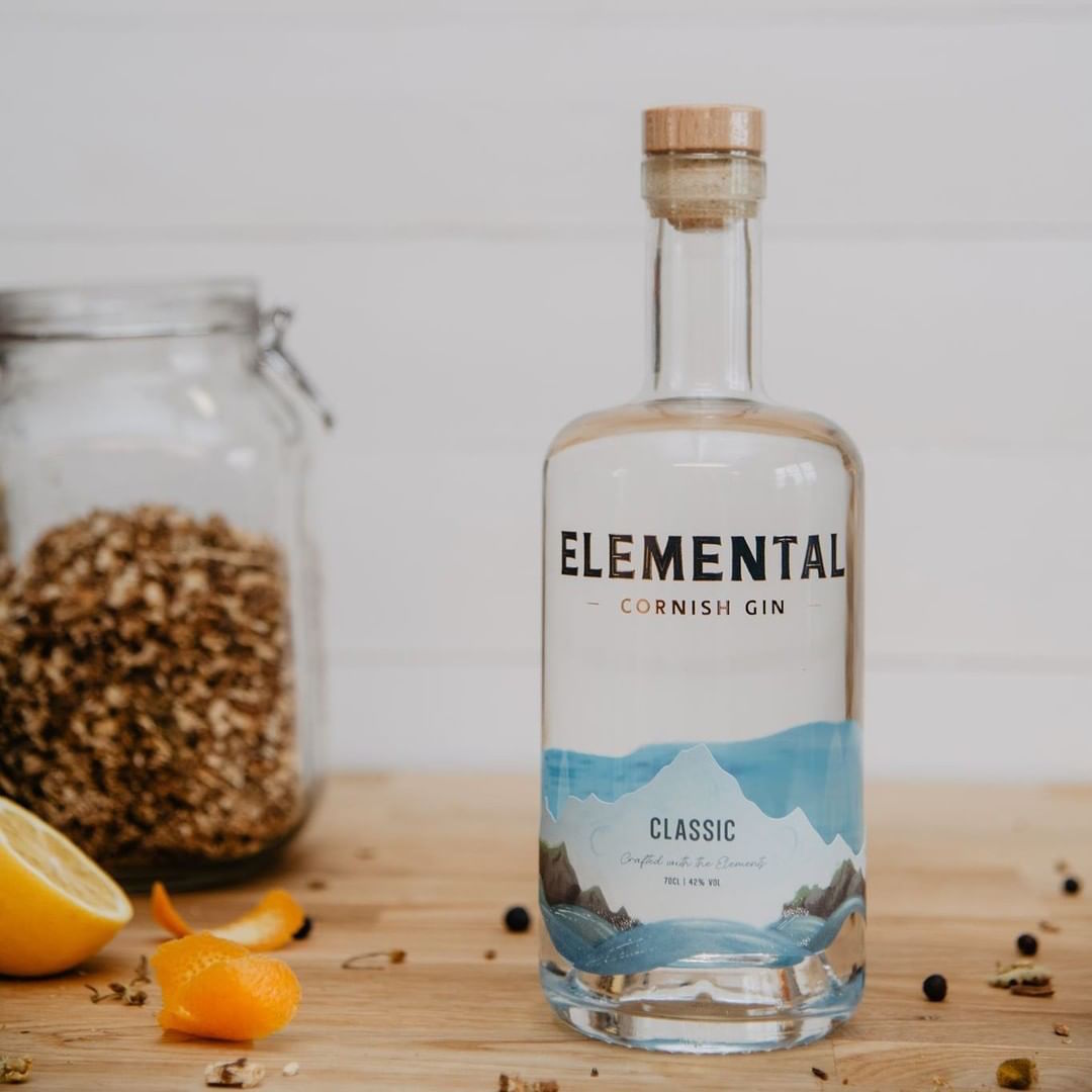 A glimpse of diverse products by Elemental Cornish Gin, supporting the UK economy on YouK.