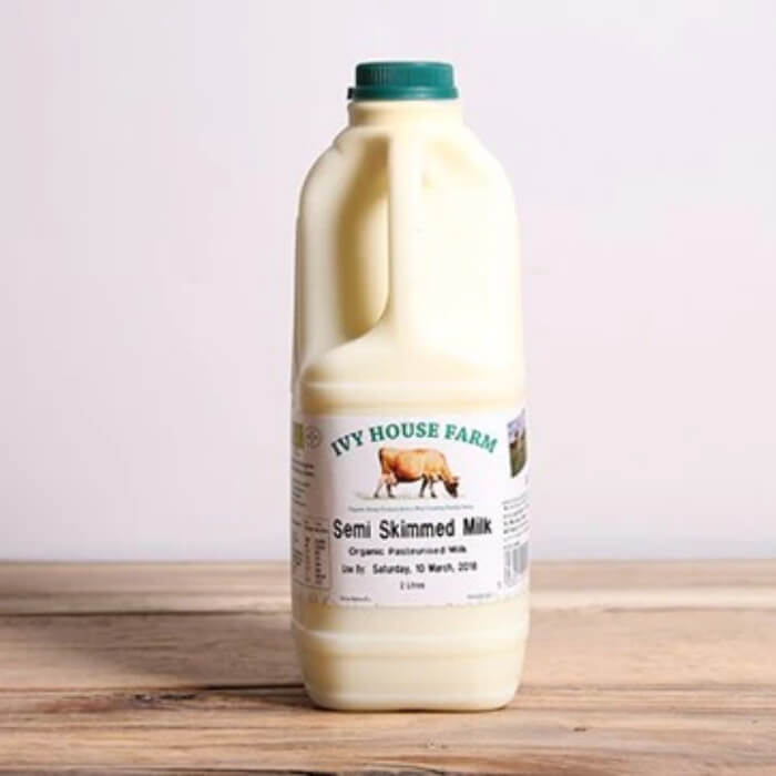 Image of Jersey Semi-Skimmed Milk made in the UK by Ivy House Farm. Buying this product supports a UK business, jobs and the local community