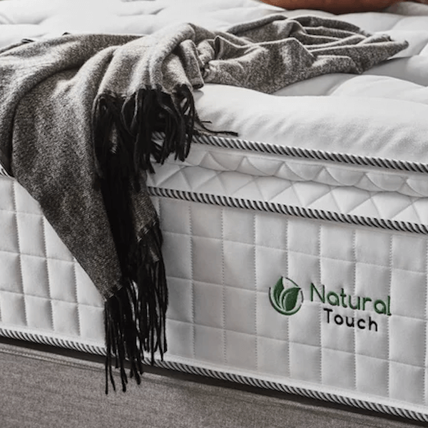 Image of Natural Touch 2000 Pillowtop Zip and Link Mattress by Sleepeezee, designed, produced or made in the UK. Buying this product supports a UK business, jobs and the local community.