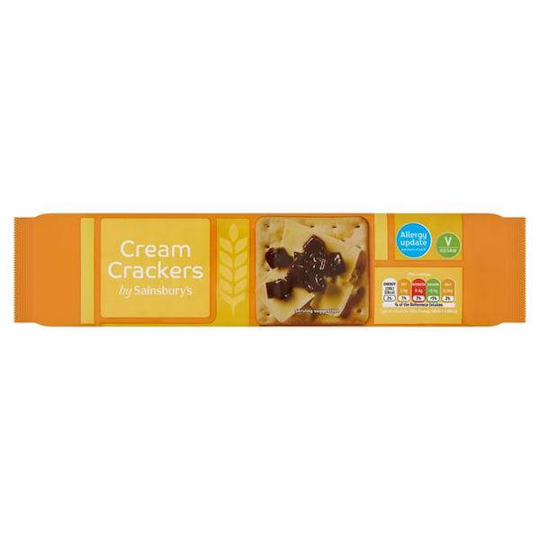 Image of Cream Crackers made in the UK by Sainsbury's. Buying this product supports a UK business, jobs and the local community