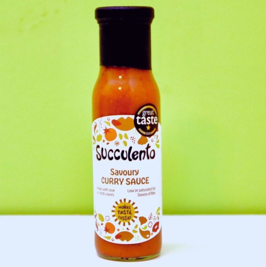 Image of Savoury Curry Sauce made in the UK by Succulento. Buying this product supports a UK business, jobs and the local community