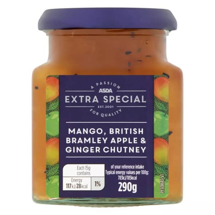 Image of ASDA Extra Special Mango Apple & Ginger Chutney made in the UK by Asda. Buying this product supports a UK business, jobs and the local community