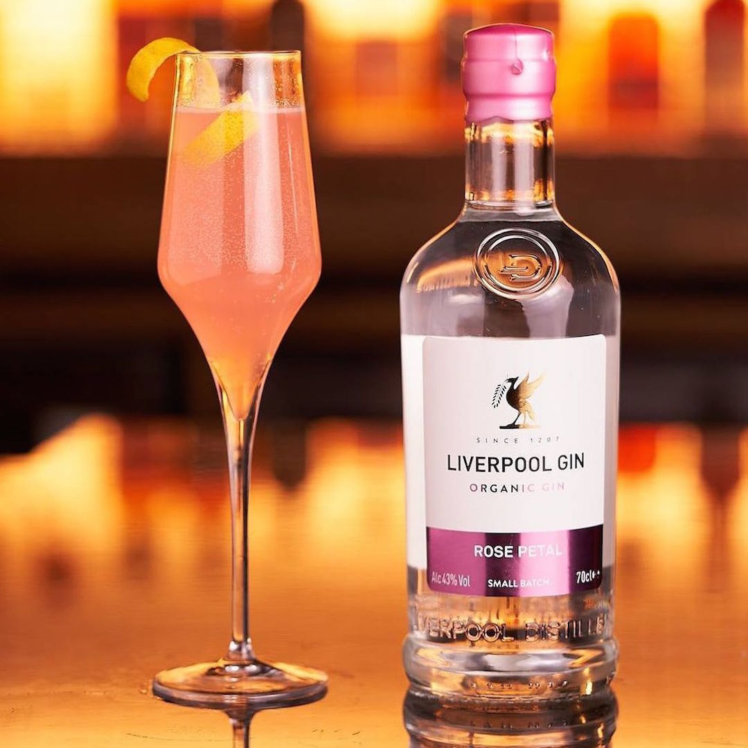 Image of Liverpool Gin Rose Petal by Liverpool Gin Distillery, designed, produced or made in the UK. Buying this product supports a UK business, jobs and the local community.