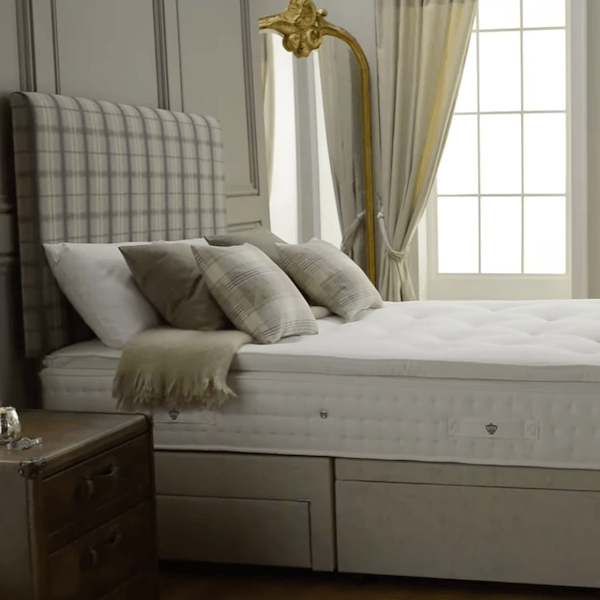 Image of Knowlton 2000 Pocket Latex Pillow Top Mattress made in the UK by Rest Assured. Buying this product supports a UK business, jobs and the local community