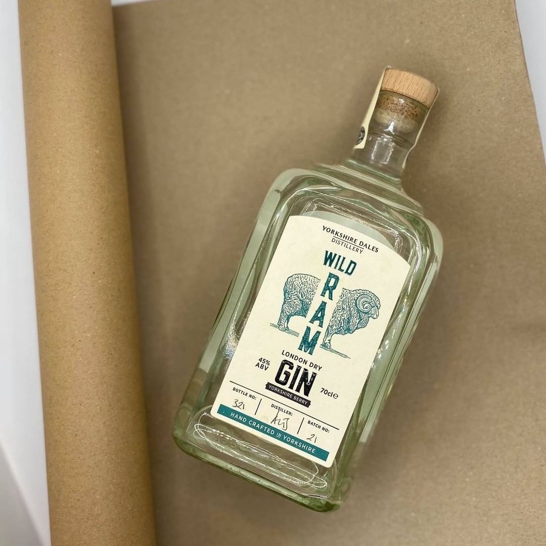 Image of Yorkshire Dales Wild Ram Berry London Dry Gin by Yorkshire Dales Distillery, designed, produced or made in the UK. Buying this product supports a UK business, jobs and the local community.