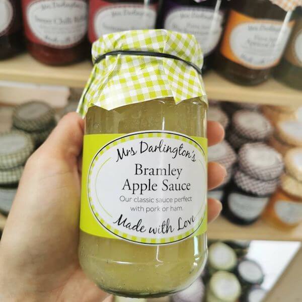 Image of Bramley Apple Sauce made in the UK by Mrs Darlington's. Buying this product supports a UK business, jobs and the local community
